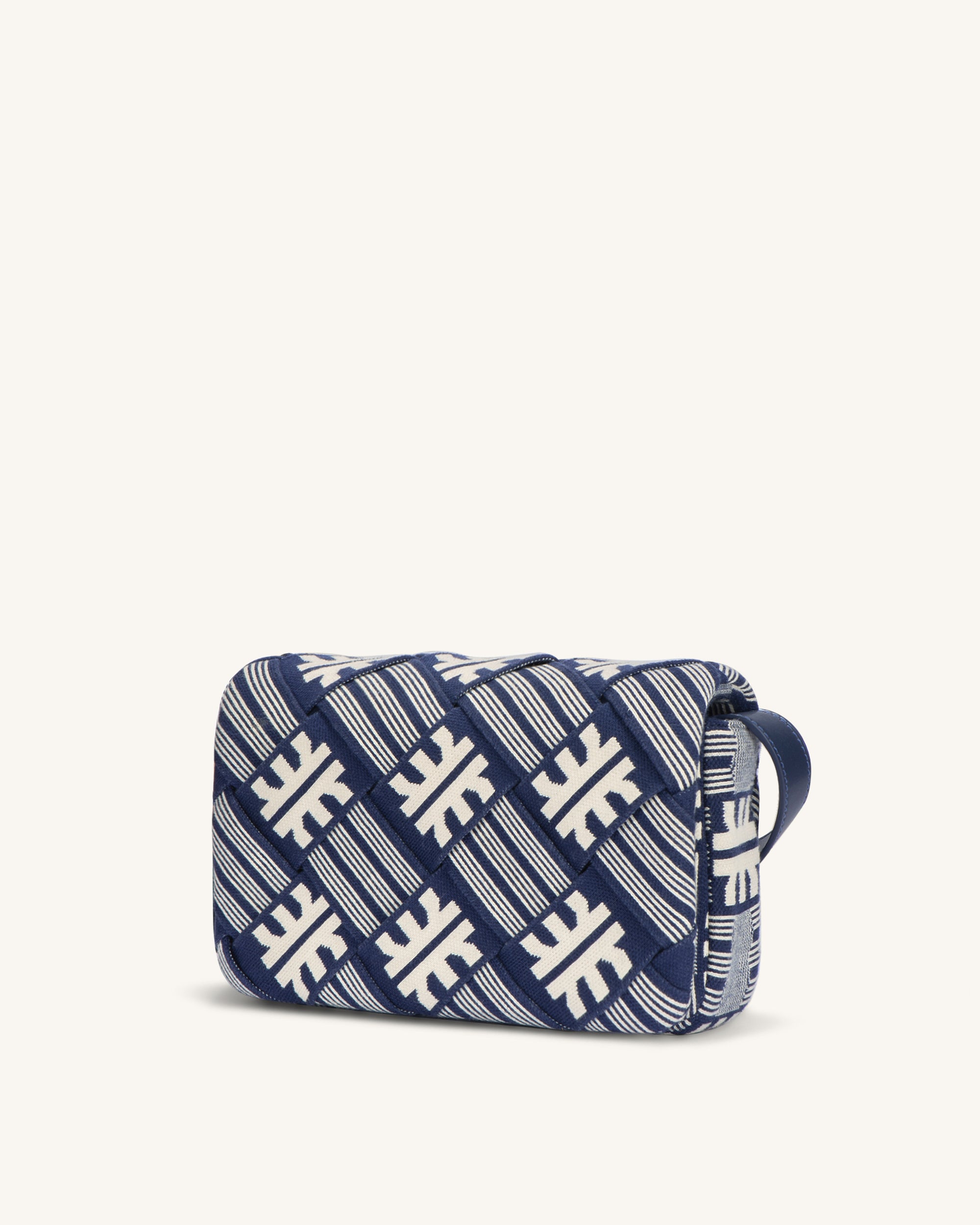 FEI Maze Jacquard Knit Cossbody Bag - Navy - Image 2