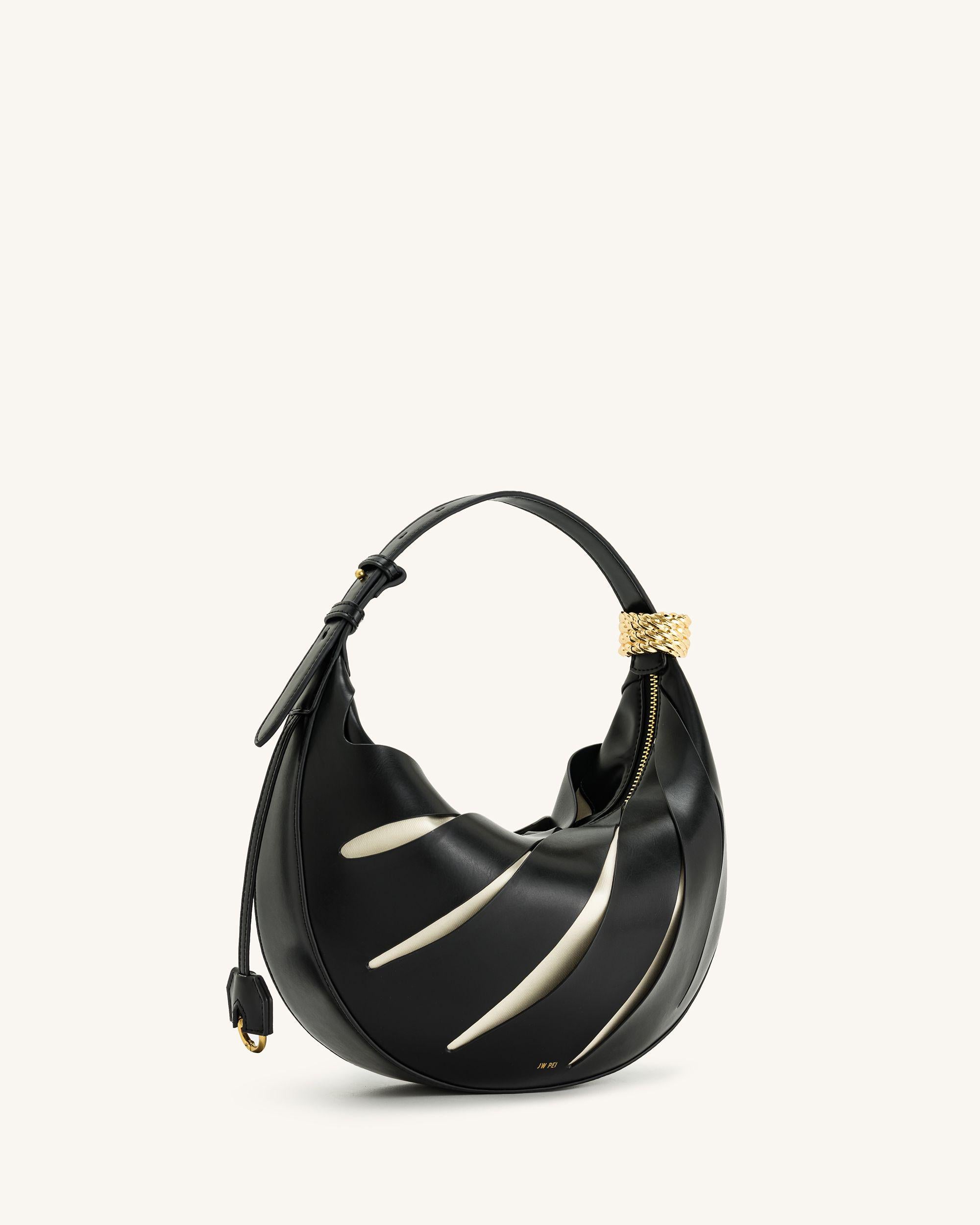 Jana Hollow Out Shoulder Bag - Black - Image 3