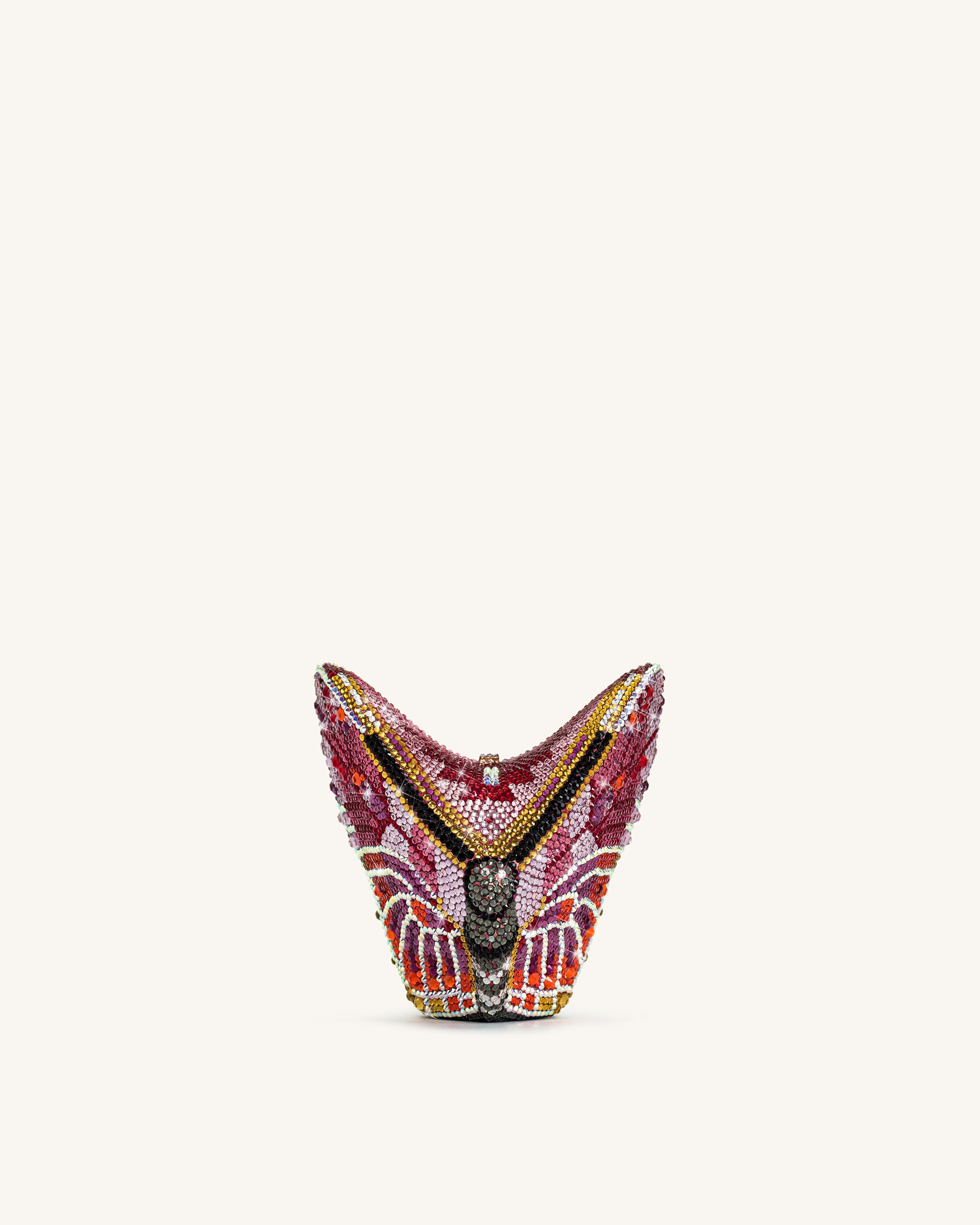 Paisley Crystal Butterfly Clutch - Multicolor - Image 3
