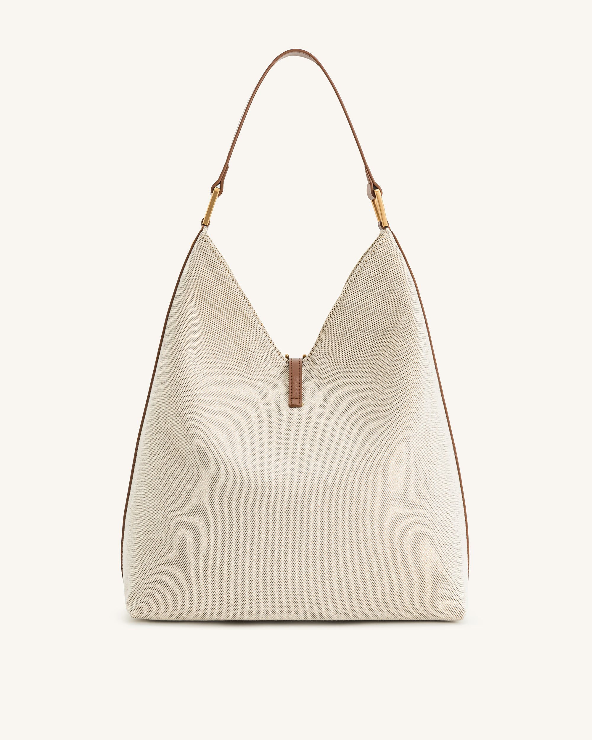 Aria Shoulder Bag - Brown Canvas - Image 3