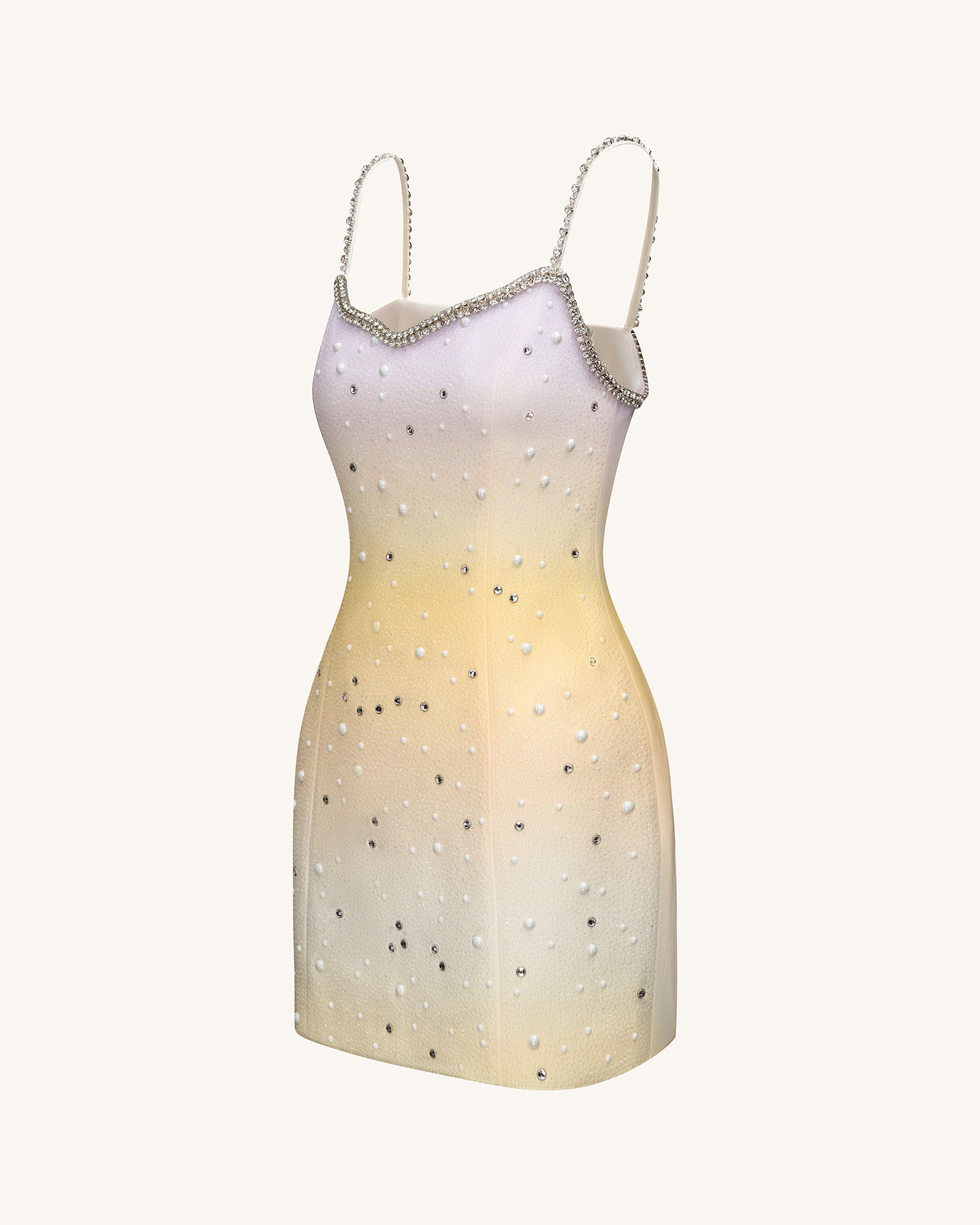 Sophia Crystal Embellished Mini Dress - Multicolor - Image 4