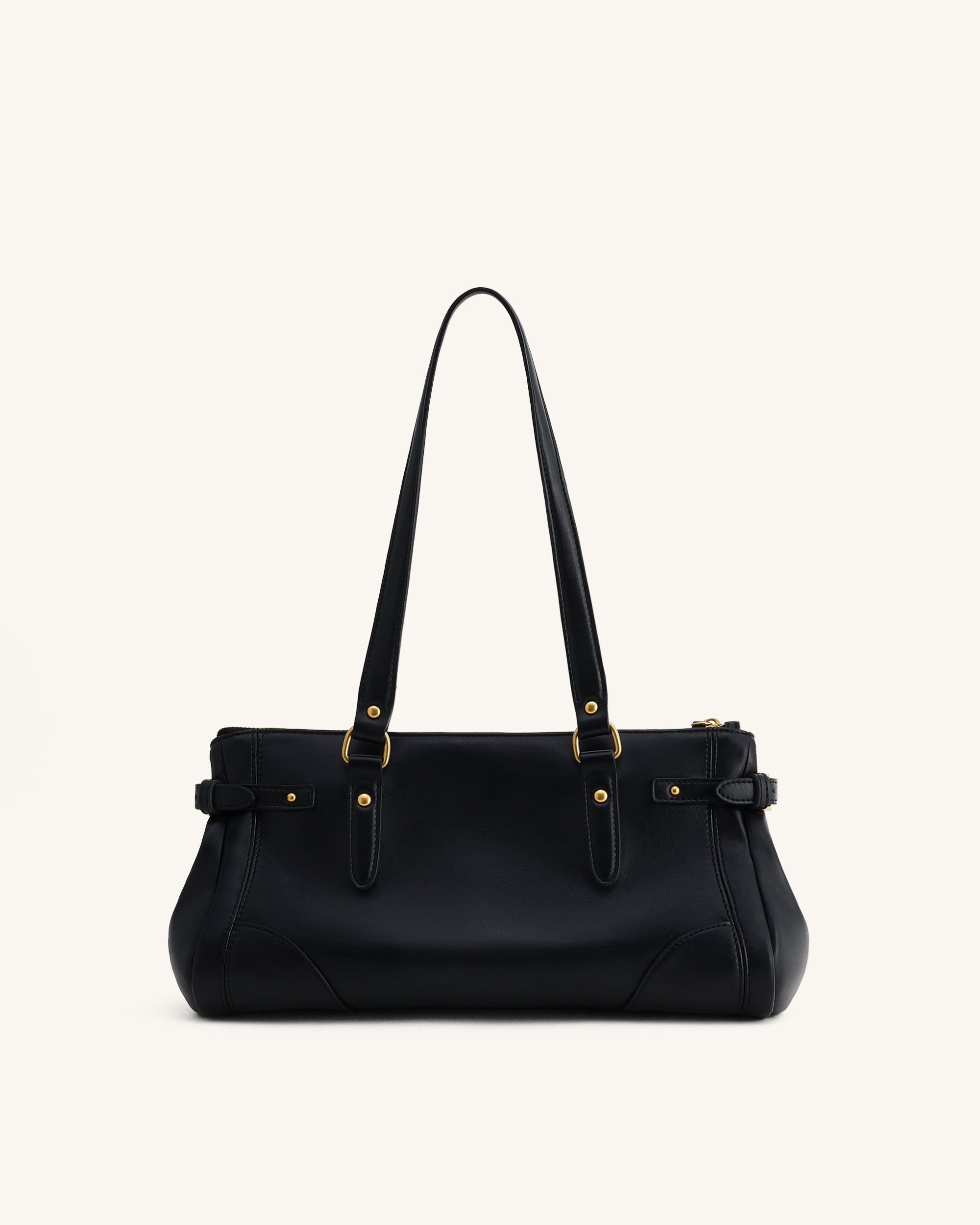 Yvette Elongated Tote Bag - Black - Image 4