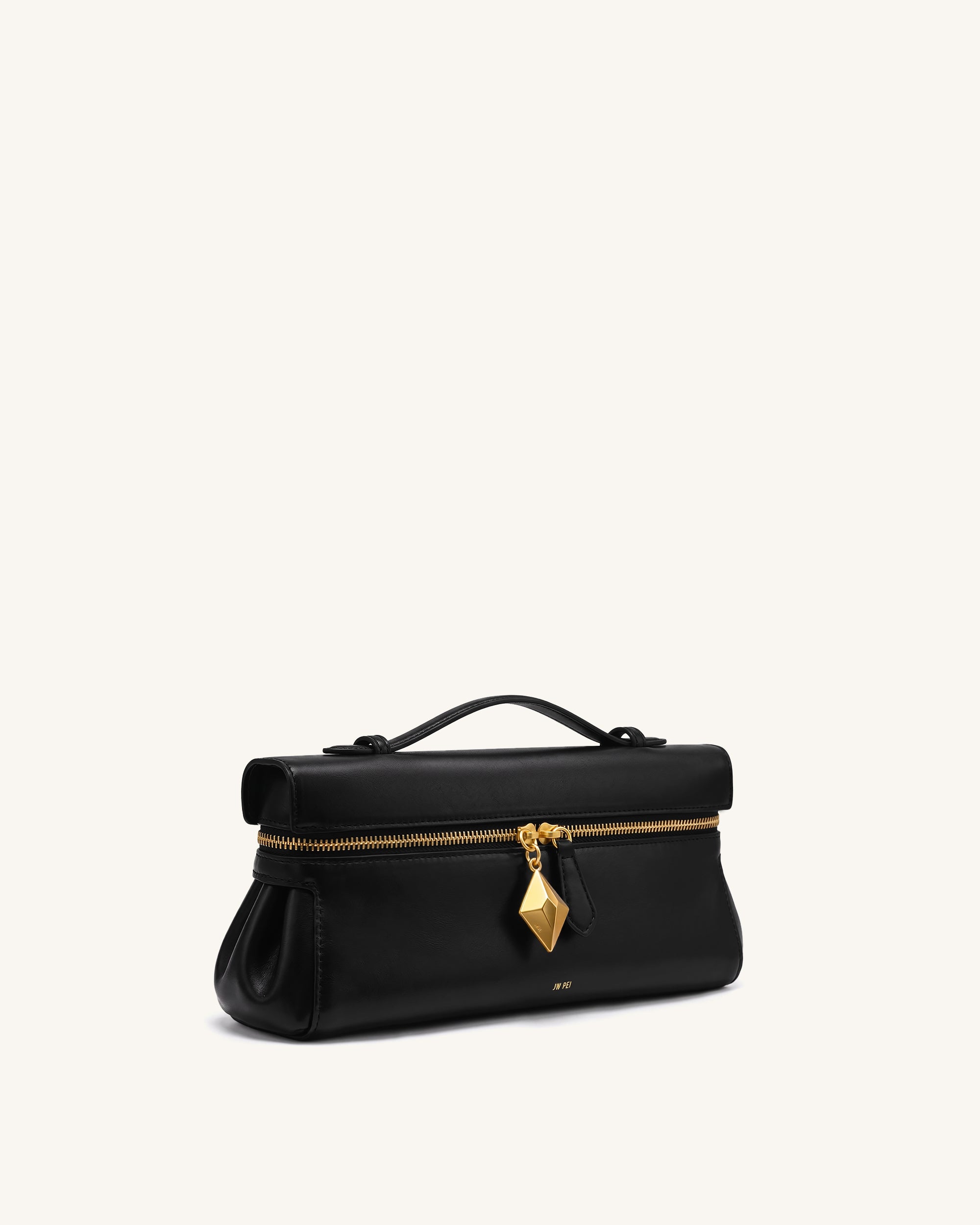 Thea East-West Top Handle Bag - Black - Image 2