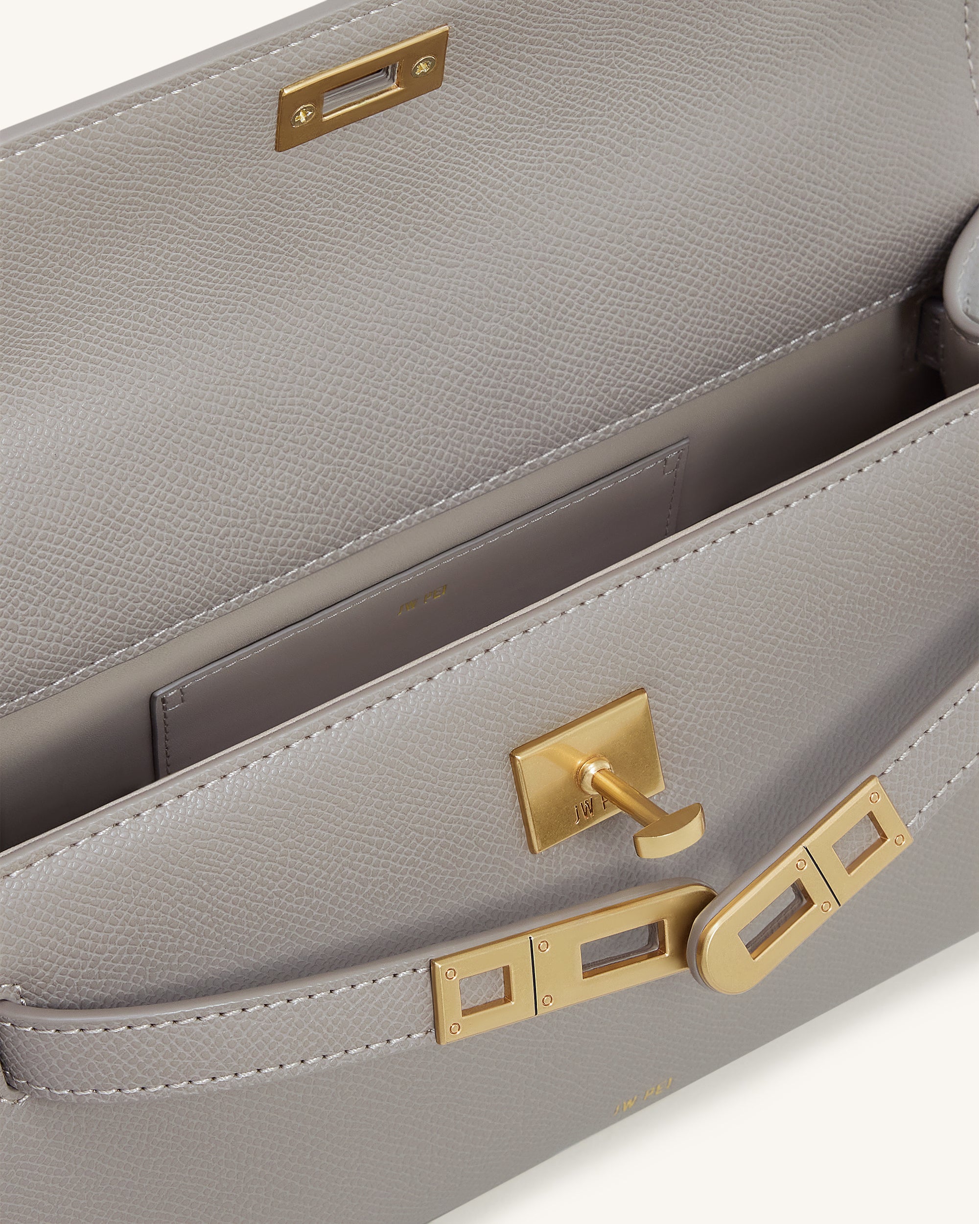 Noor Top Handle Bag - Elephant Gray - Image 5