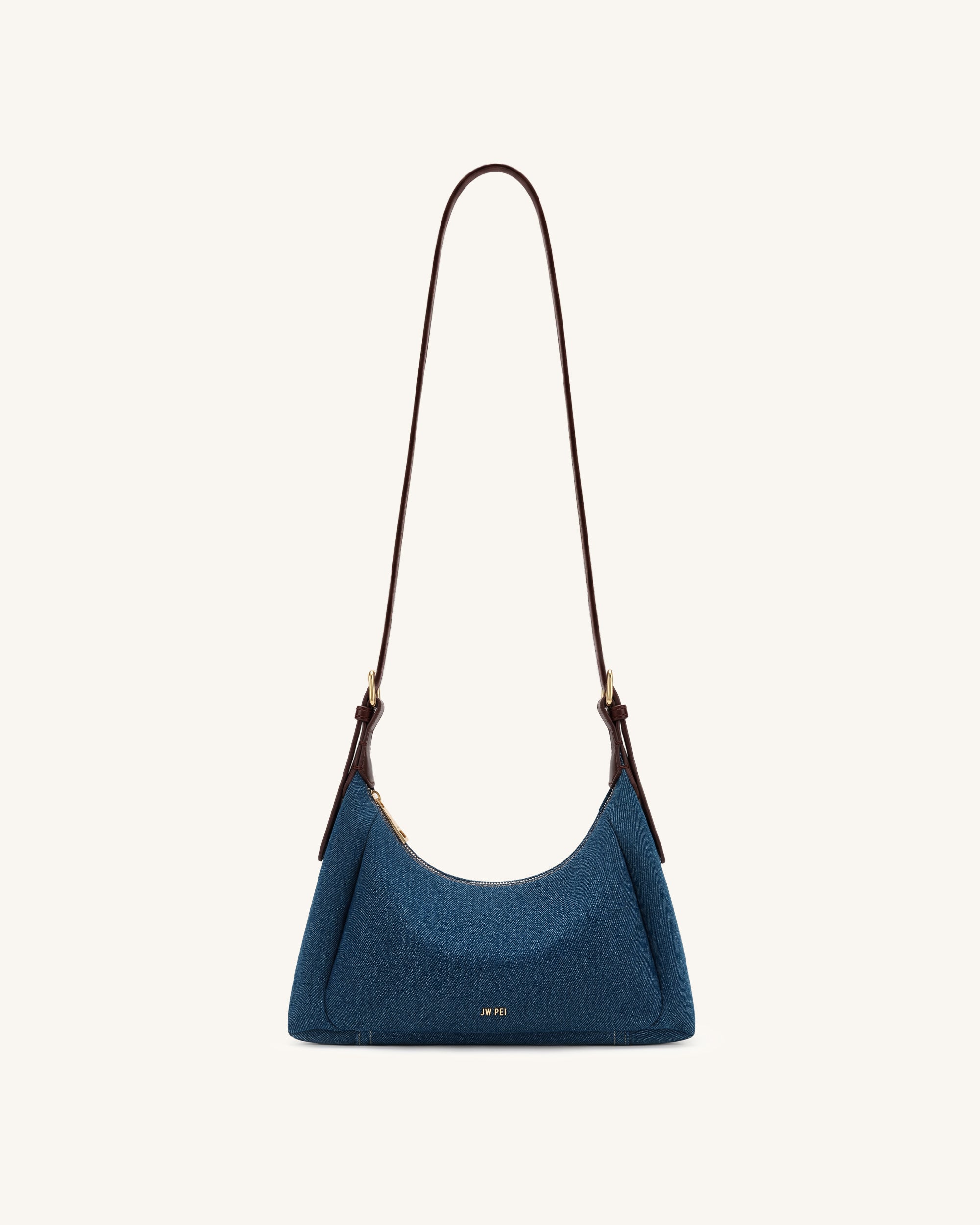 Velora Denim Shoulder Bag - Blue Denim - Image 2