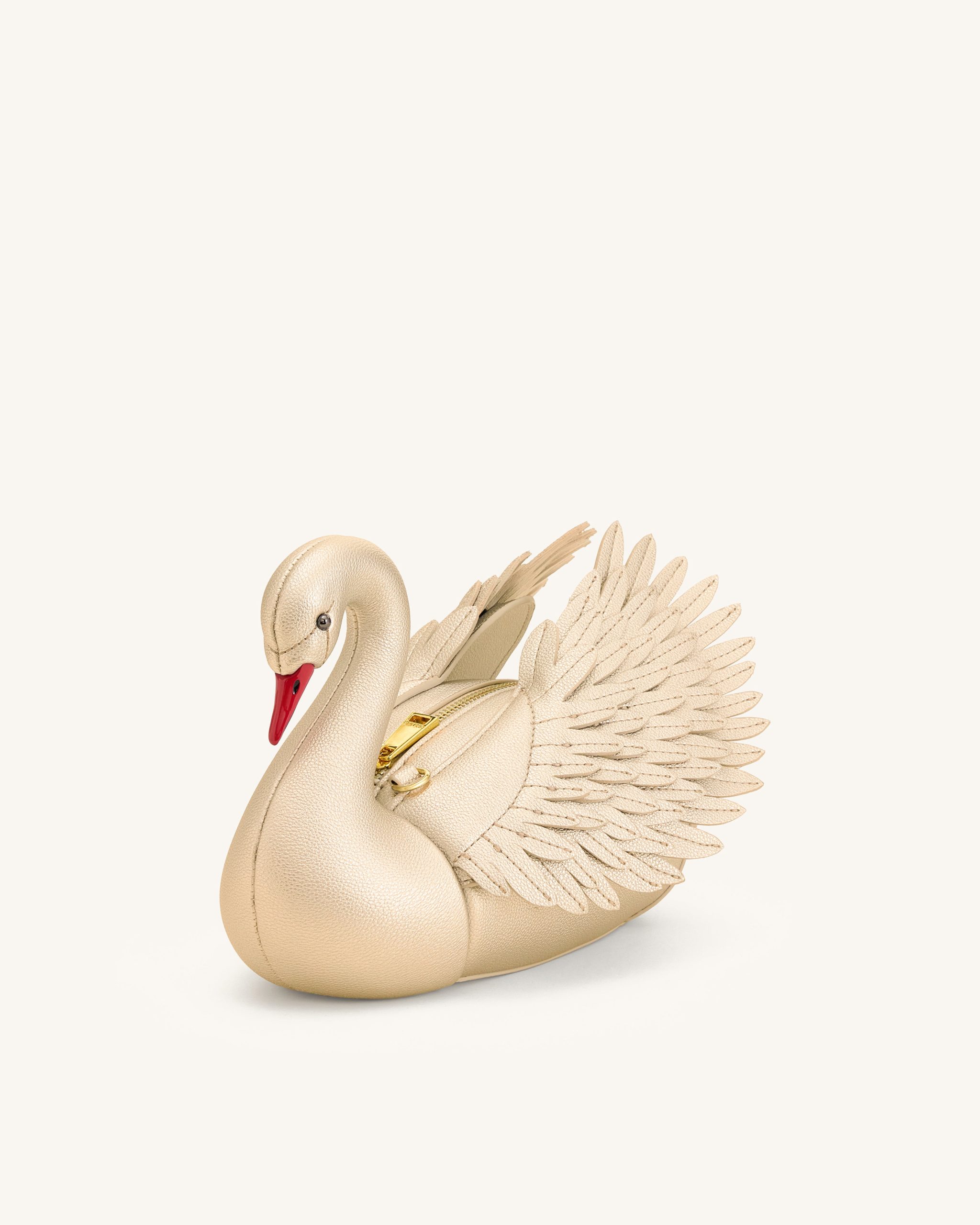 Alani Swan Shaped Crossbody Bag - Gold - Image 3