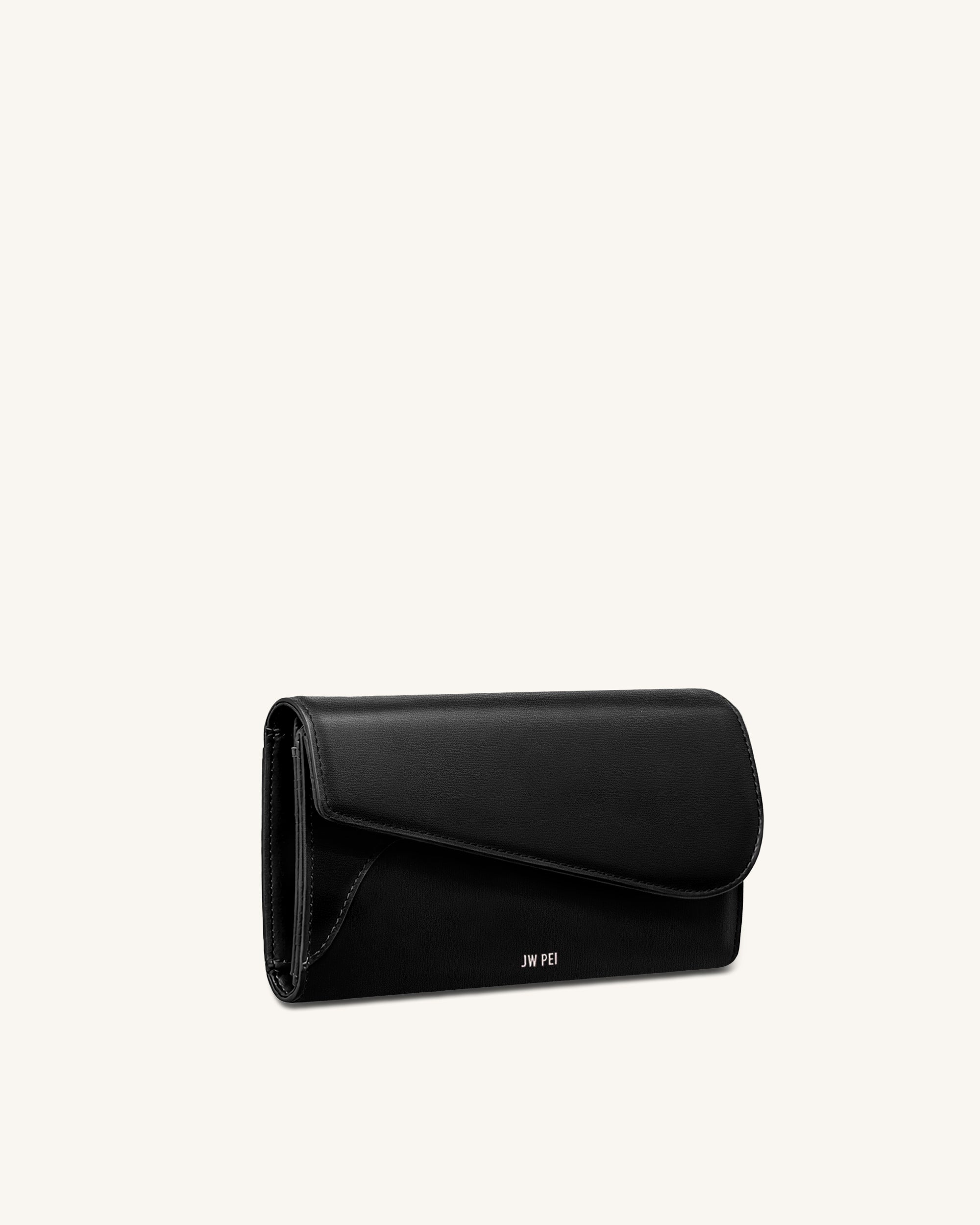 Seren Flap Long Wallet - Black - Image 2